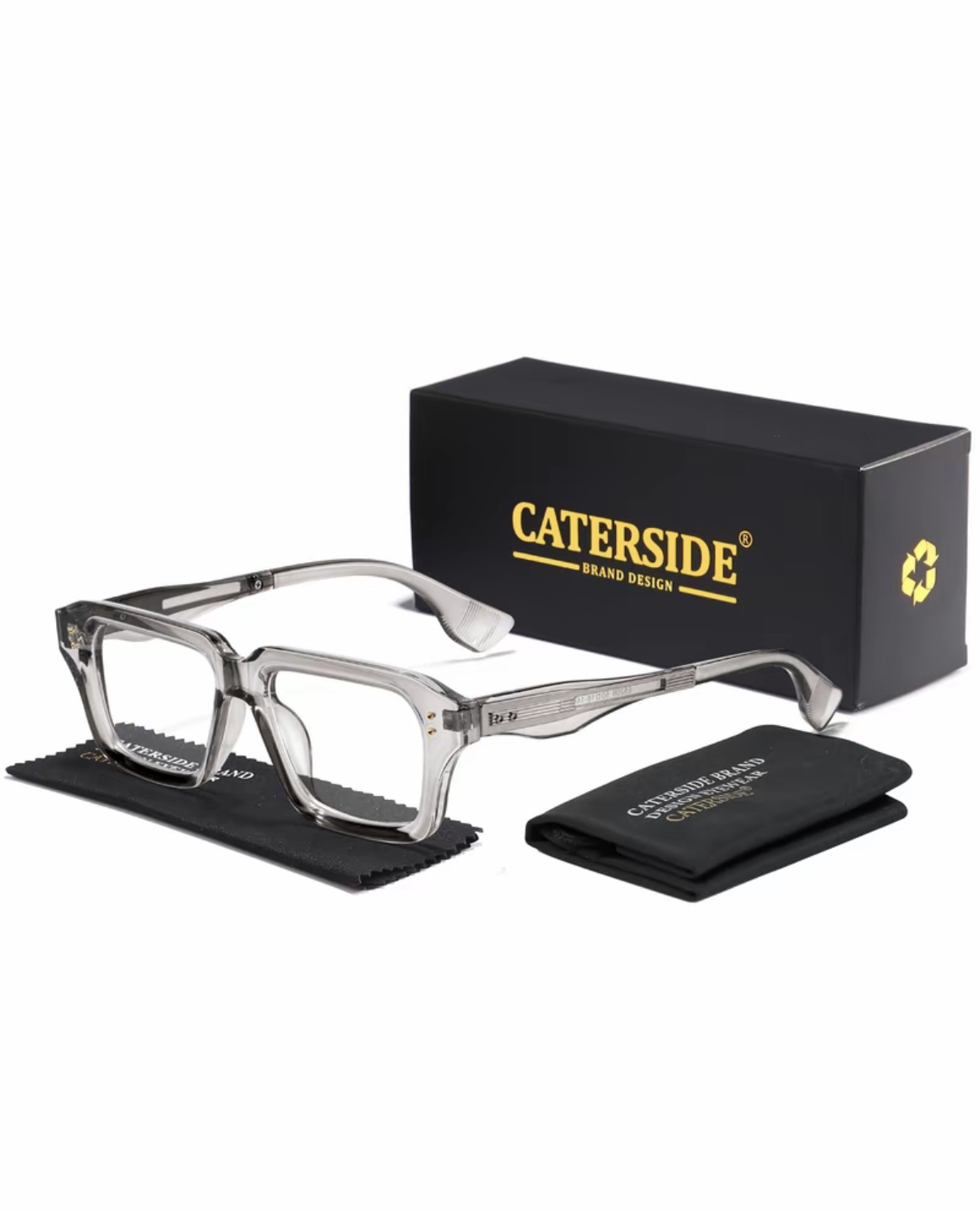 Caterside 1/2/3 Counts Luxury Square Frame Glasses