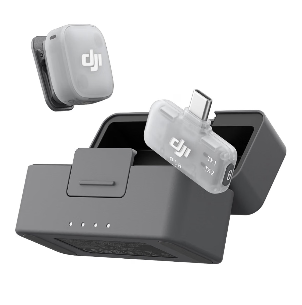 DJI Mic Mini 2 (1 TX + 1 Mobile RX + Charging Case), Lavalier Wireless Vlogging Mic for iPhone/Android/Camera, Bluetooth Microphone (Renewed)